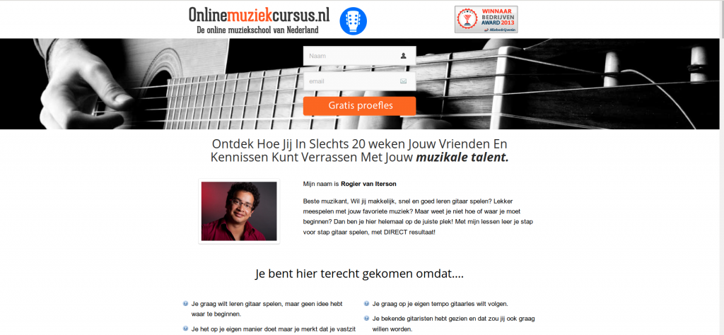gitaarcursus onlinemuziekcursus.nl